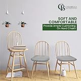 Casabella Memory Foam Chair Cushions Non Skid 40x40 Honeycomb Set of 4 view 9