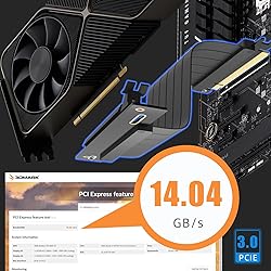 GLOTRENDS 100mm PCIe 3.0 X16 Riser Cable for