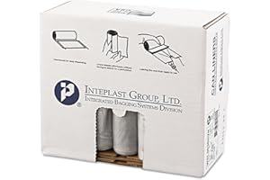 Inteplast Group SL3036HVN Low-Density Can Liner, 30 x 36, 30gal, .58mil, Clear, Roll of 50 (Case of 10 Rolls)
