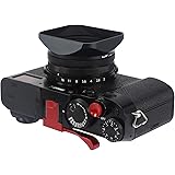 Haoge LH-X200B Square Metal Lens Hood with 49mm Adapter Ring Metal Cap for Fujifilm Fuji X100V X100F X100T X100S X70 Fuji Pho