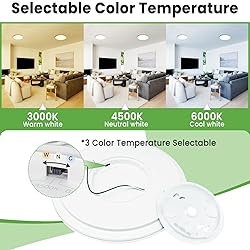 zemty LED Ceiling Light Flush Mount Super Slim 9