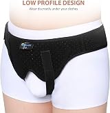 Tenbon Hernia Belt for Men and Women Adjustable Inguinal Support Black M view 8