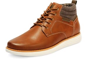 Bruno Marc Men's Mid Top Chukka Sneaker Lace Up Dress Boot
