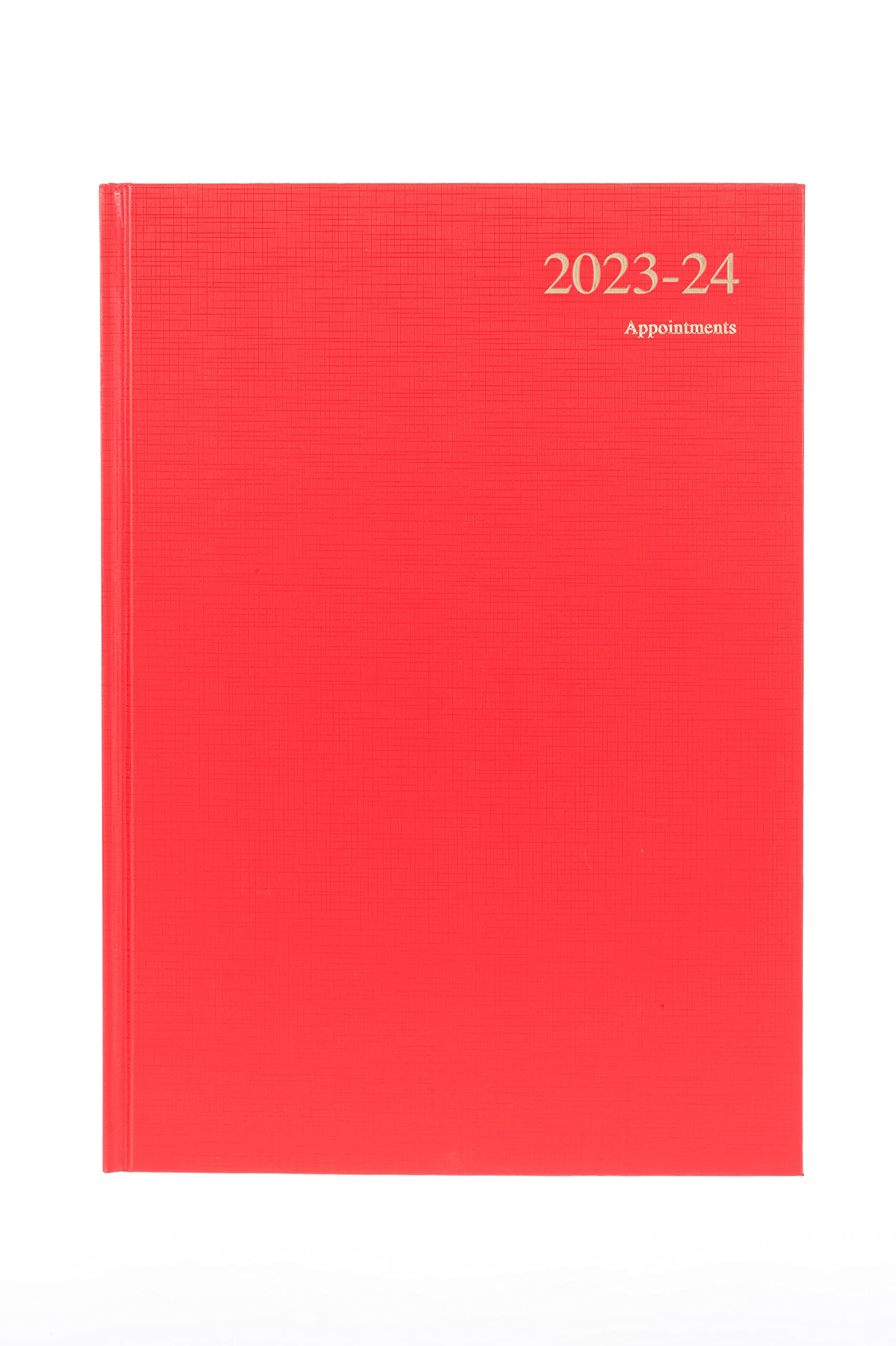 Collins Debden Essentials Academic 2023-24 A4 Week to View Mid Year Diary Planner (Appointments) School College or University Term Journal - July 2023 to July 2024 - Red - ESSA43M.15-2324