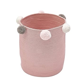 Baffect Große Baumwollseil Korb, Baby Kindergarten Ablagekorb Stoff
