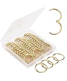 Mr. Pen- Loose Leaf Binder Ring, 40 Pack, Gold
