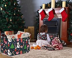 TIBAOLOVER Rectangular Christmas Basket Tree