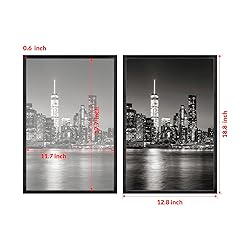 Annecy 12x18 Picture Frame Black（2 Pack）, 12 x