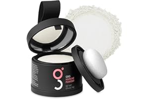 GET BACK GORGEOUS GBG Hairline Powder, White - 48-Hour Coverage Root Touch Up Powder for Bald Spots, Instant Hair Loss Concealer & Brightening Highlights - Hair Fillers for Thinning Hair for Women & Men, 4g