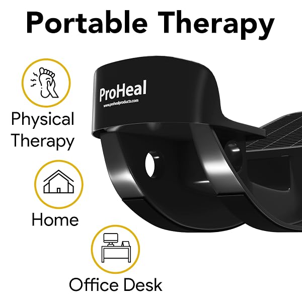 PROHEAL PINK PLANTAR FASCIITIS RELIEF FOOT ROCKER – CALF STRETCHER WITH SPIKED BALL MASSAGER – ACHILLES TENDONITIS CALF, FOOT, HEEL, AND ANKLE STRETCHER – LOWER LEG PAIN RELIEF