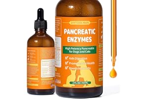 diytoolsman Pancreatic Enzymes for Dogs - Dog Digestive Enzymes & Support - Helps Dogs with EPI Restore Normal Weight, Digestive Health, and Manage Pancreatic Issues - 2 fl oz (Liquid)