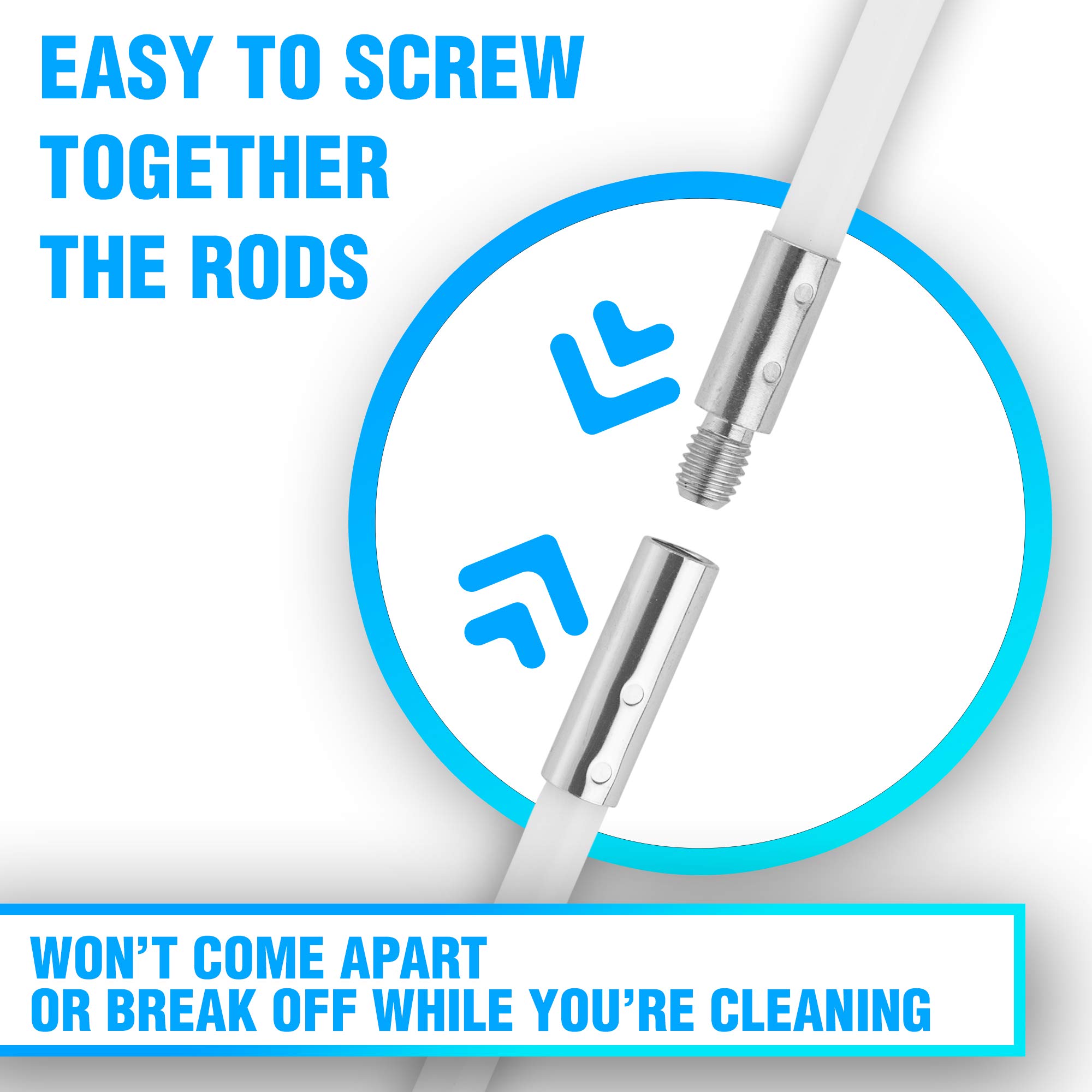 The Professional Dryer Vent Cleaner Kit -(20-Feet) Innovative Lint Remover Reusable Strong Nylon| Flexible Lint Brush with Drill Attachment for Faster Cleaning