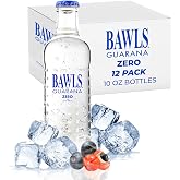 BAWLS Guarana Zero, BAWLS Guarana Drink, Guarana Soda, Guarana Fueled Soda for Energy, High Energy Caffeinated Drink, 10oz 12 Pack Glass Bottles