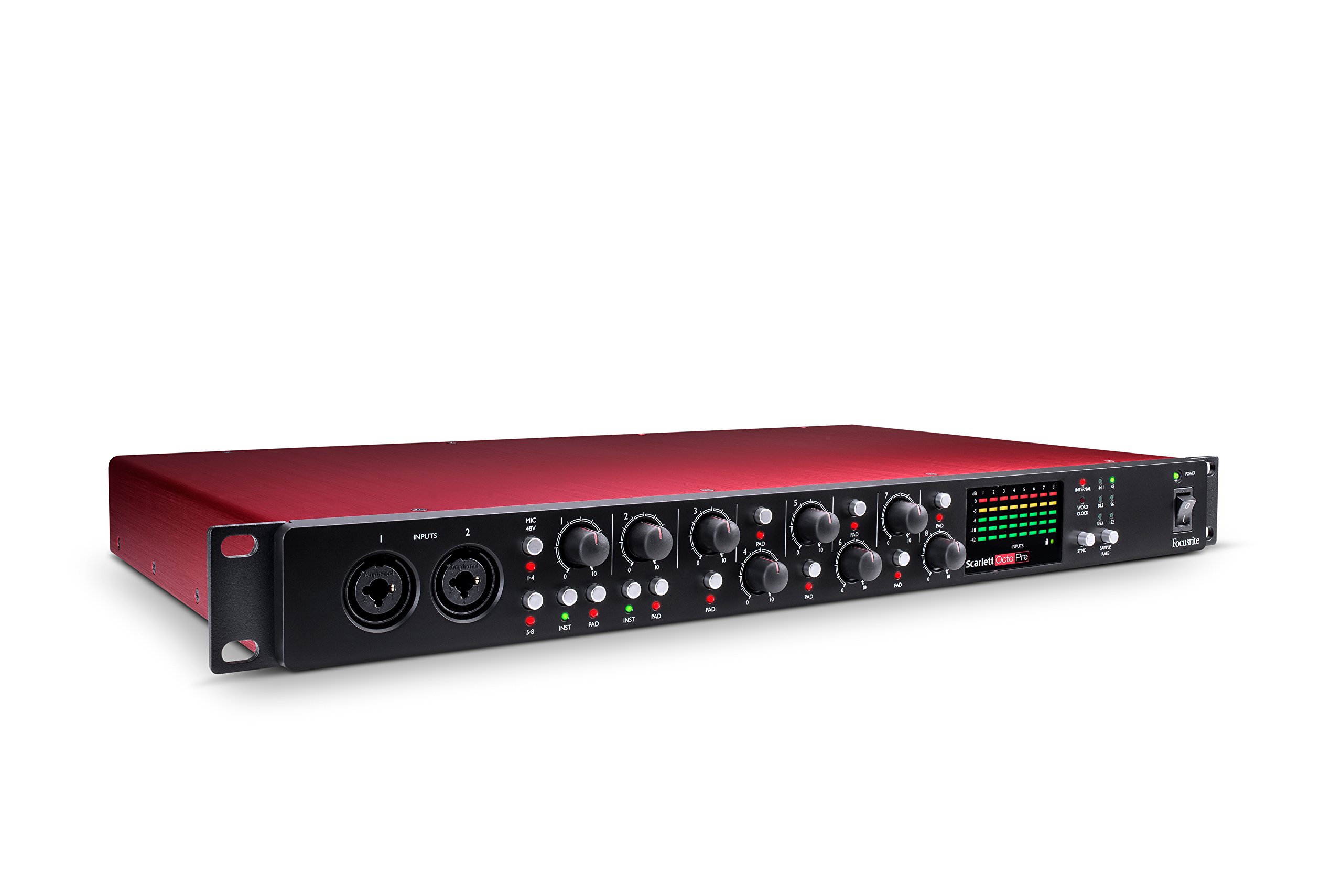 Focusrite 8 Channel Mic Pre Expansion w/ 8 ADAT Inputs Analog Audio
