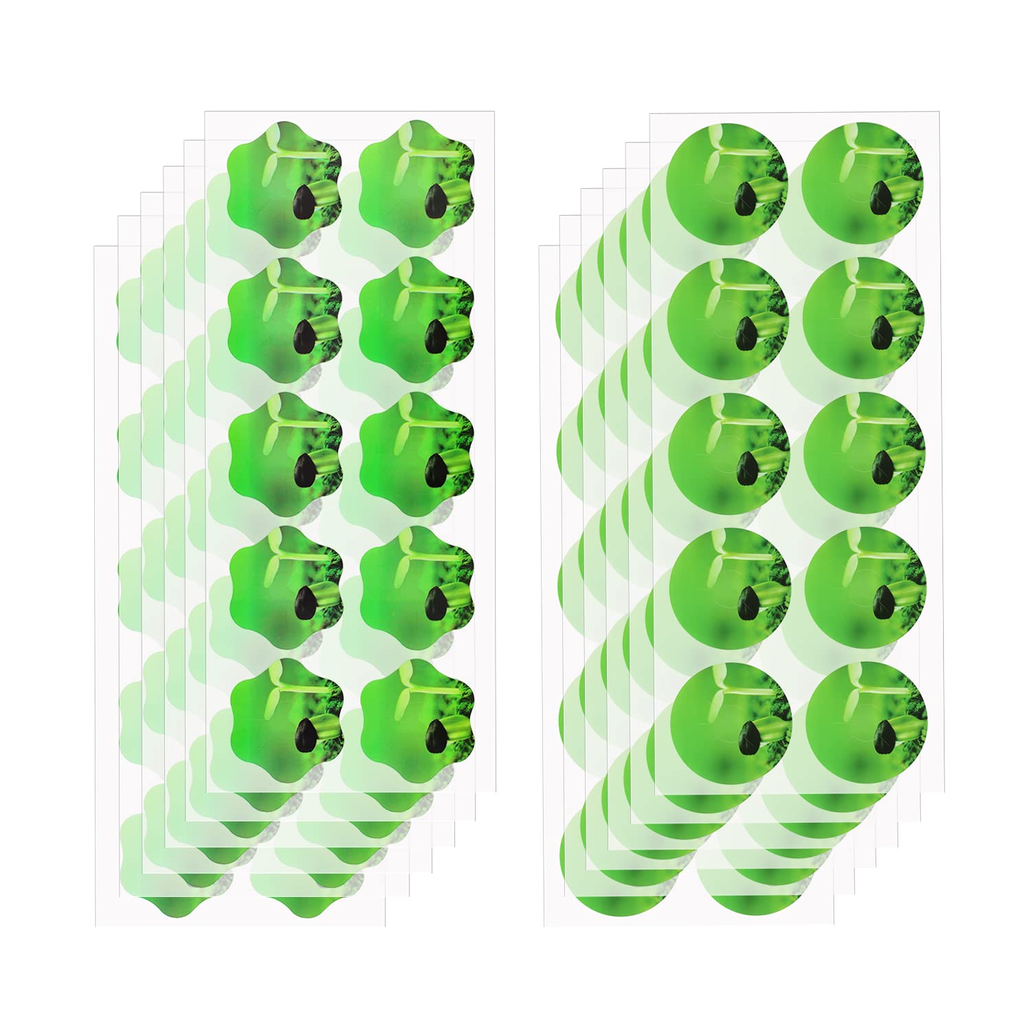 Luter 120pcs Plant Grow Stickers Compatible with AeroGarden Seed Pod, Grow Baskets Labels Hydroponic Plant Label for Seedlings Garden Pods for Labeling Plants and Recording Plant (Round, Flower)