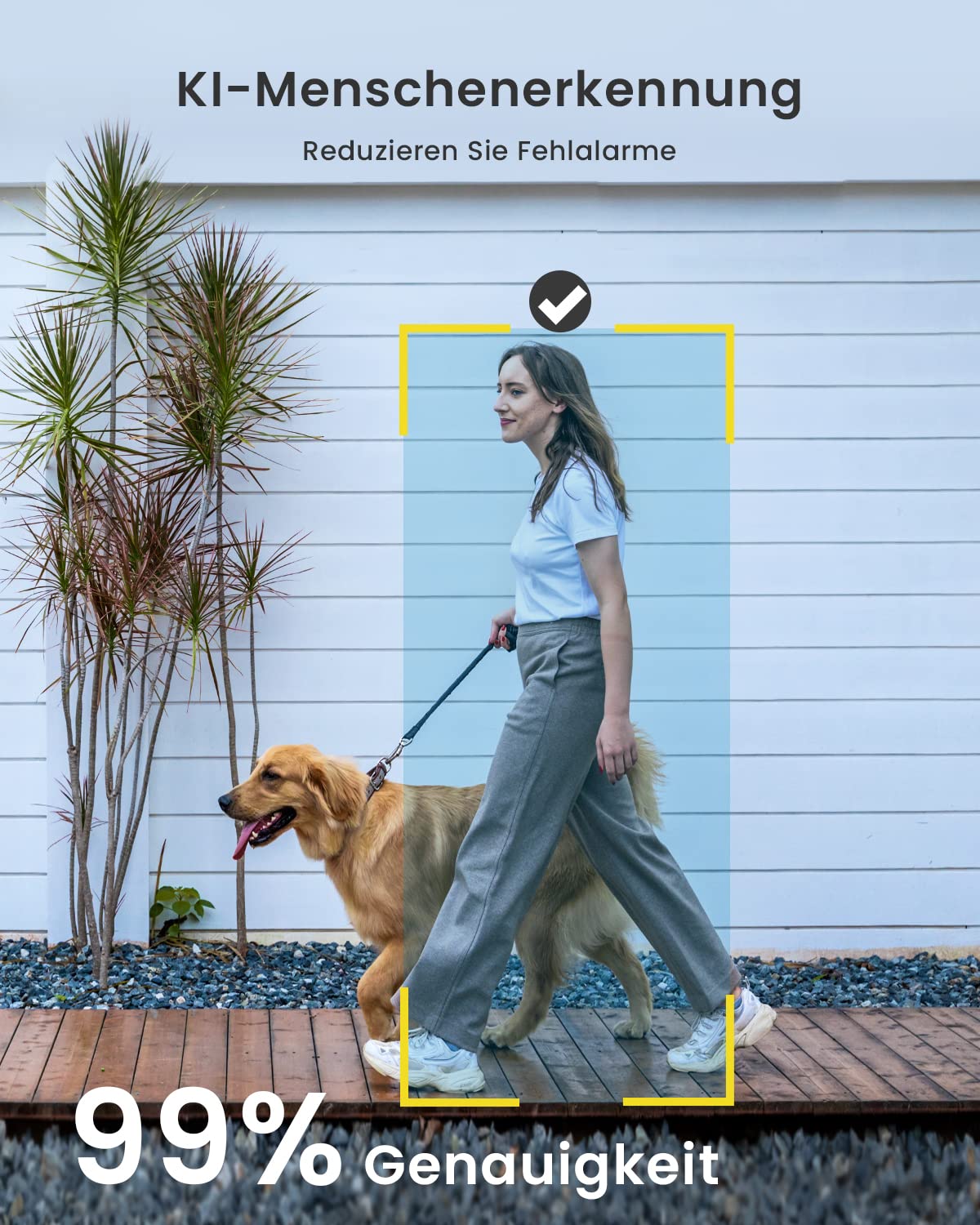 ieGeek 2K/3MP Überwachungskamera Aussen Akku，WLAN Kabellose Überwachungskamera außen/innen mit farbige Nachtsicht，PIR-Bewegungserkennung，Cloud/Memory Card，IP66，2-Wege Audio，2,4 GHz 4