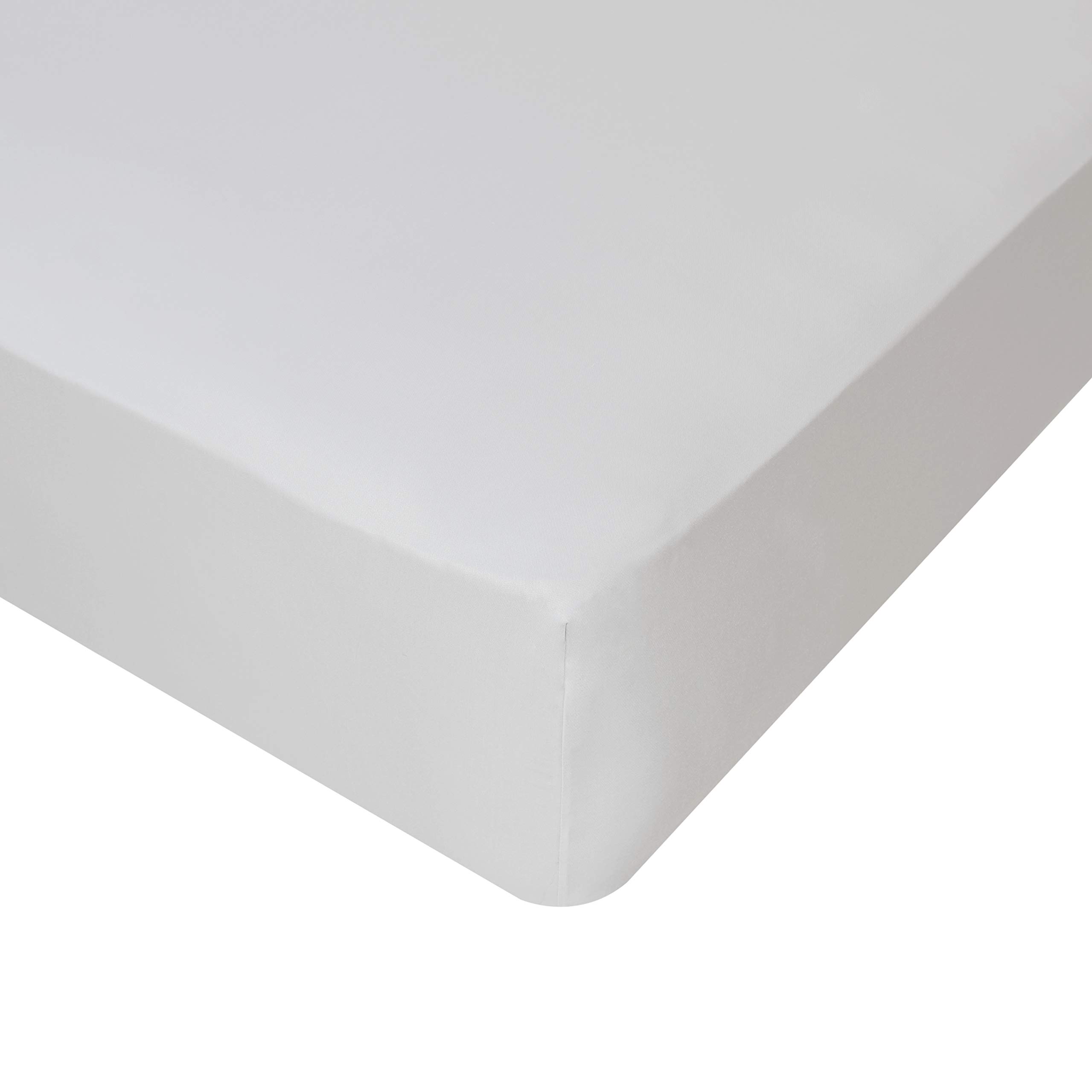 100% Bamboo Bed Linen - Luxury Fitted Sheet - Double (Soft Grey) โ image 1