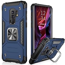 IKAZZ for Galaxy S9 Plus Case,Dual Layer Soft
