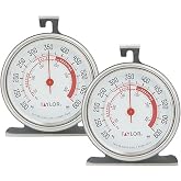 Taylor Oven Thermometer 2-Pack | Extra-Large 3.25-Inch Dial, 100-600 Degree F Range, Stainless Steel, Hang or Stand, for Baking Roasting Grilling