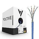 Voltive Cat5e Riser (CMR), 1000ft, Blue - Solid