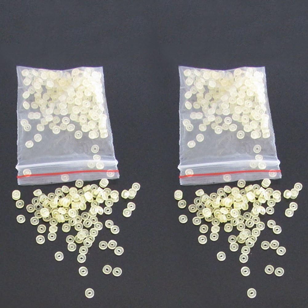 Patzbuch Fishing Pellet Bands, 200pcs Micro Pellet Bait Bands Match Coarse Carp Fishing Terminal Tackle 2mm Rubber