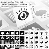 Beiens Newborn Sensory Toys Cards Black and White 0-12 Months 40 Pages view 3