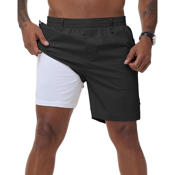 Greg Norman Men's Stretch Flat Front Lightweight Short - 4-Way