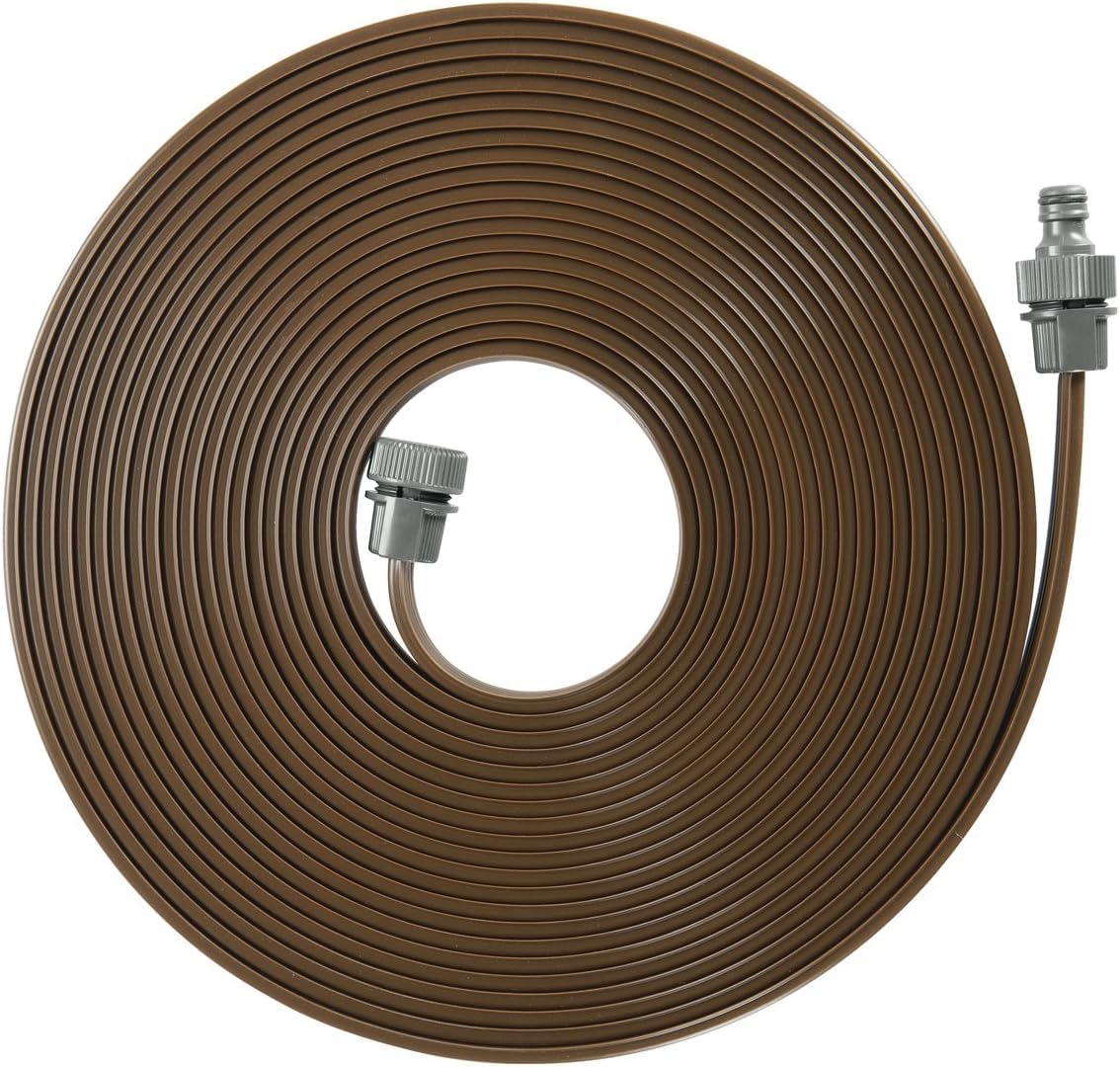 Gardena Soaker Hose: Fine Sprayer for Irrigation Elongated, Narrow Zones, Length 15 m, Ready for Connection, Brown, Individually Shortened or Renewable (1999-20)