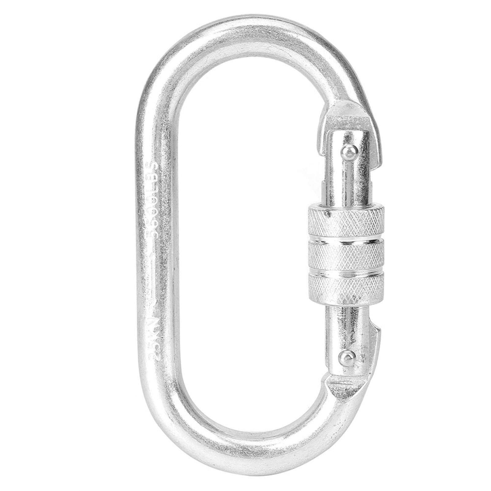 ‎Joyzan Rock Climbing Carabiner, Carabiner d Ring Clip Hook Locking Camping Keychain Clips Outdoor Shape Snap Carabiners Key Chain Locks Spring Gym Fishing Hiking Leash Hammock Dog Harness Keychains