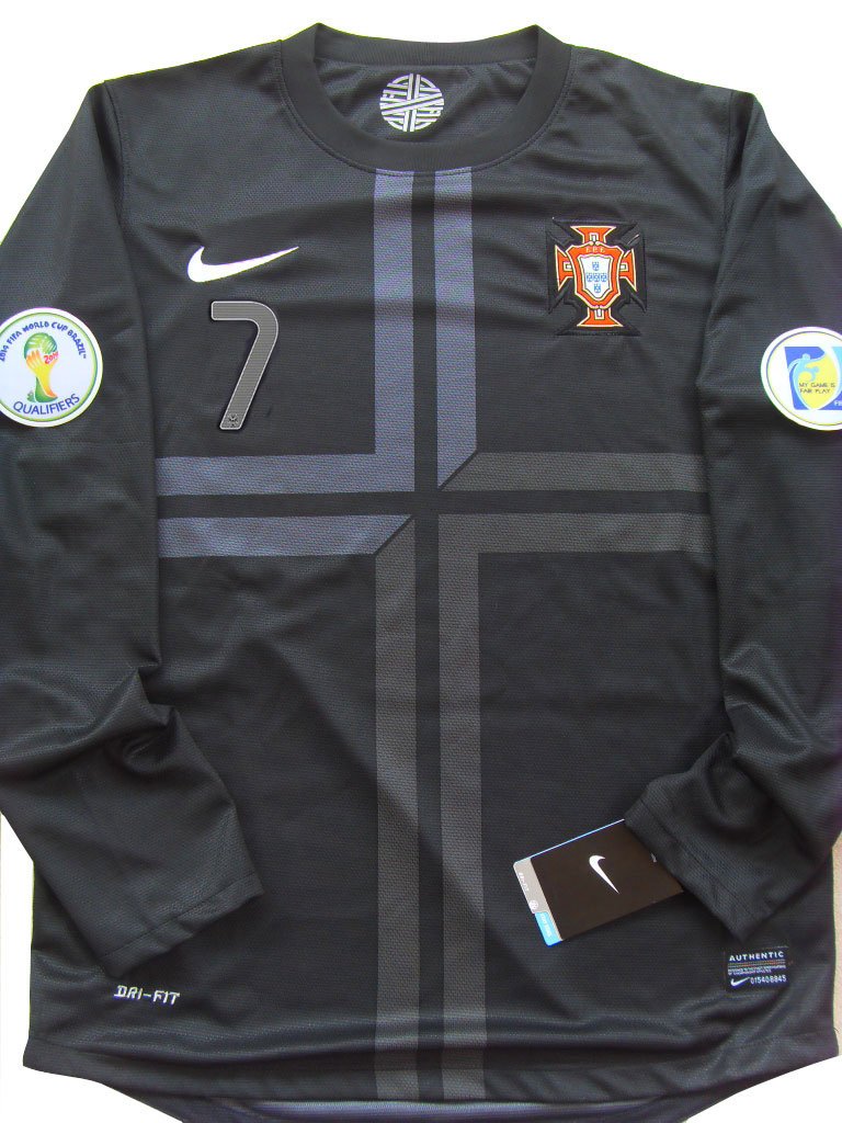 RONALDO 7 L/S PORTUGAL AWAY LONG SLEEVES WORLD CUP QUALIFIERS SOCCER