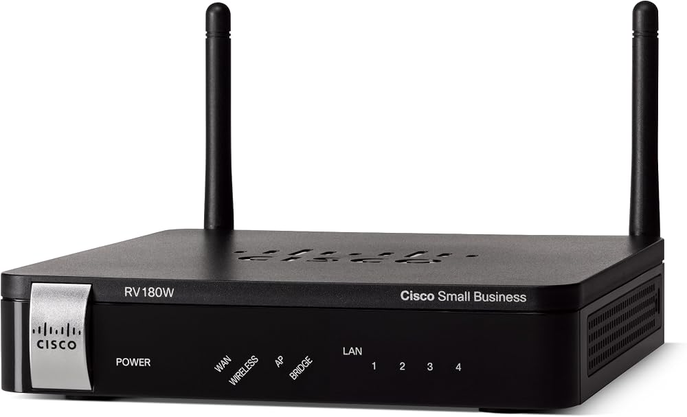 Cisco RV180W Wireless Router 802.11b/g/n 4-Port GigE VPN Desktop