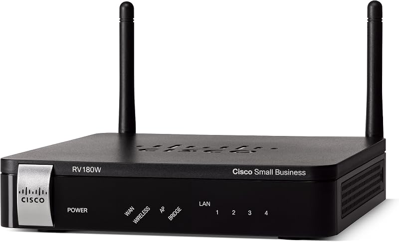 Cisco RV180W Wireless Router 802.11b/g/n 4-Port GigE VPN Desktop