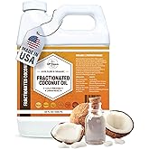 Organic Fractionated Coconut Oil (32 oz) Premium Grade Non-GMO; Cold Pressed | 100% Pure Fractionated Coconut Oil for Skin, Face, Hair, Soap Making | Ideal Carrier for Essential Oils | 32 FL OZ