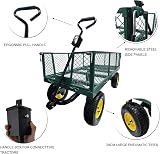 Gadgetking 500KG Heavy Duty Garden Trolley Quad Trailer Utility Wagon view 7