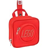 LEGO Kids Brick Mini Backpack Accessory Pouch with Novelty Backstraps, Snaps to Belt or Full-Size Backpack, Holds Small Items like Keys & Headphones, Pink