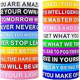 SlocciPro 40 Pieces Motivational Quote Rubber Wristbands Colored Inspirational Silicone Bracelets Stretch Unisex Wristbands for Men Women Teens, 20 Styles