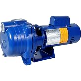 WASSERMANN Centrifugal Pump 1.5 HP, 66GPM Shallow Well Jet Pump 115V/230V Self-Priming Centrifugal Pump Durable Cast Iron Booster Pump for Lawn Sprinkler, Garden Irrigation, Replacement for GT15, Blue