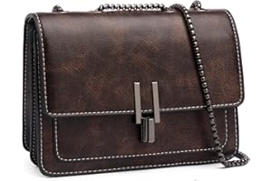 Travistar Crossbody Bag for Women Small - Leather Cross Body Shoulder Bags Handbags Purse Satchel Evening Chain Clutch Purses