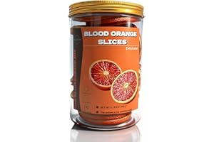 WYHHNDY Blood Orange Slices (6.35 oz / 180 g) Dehydrated blood oranges - perfect for cocktail garnishes and baking, packaged in airtight jars.
