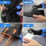 Diyife Leather Hole Punch Upgraded Set Belt Puncher 6 hole sizes 2-4.5mm Blue view 7