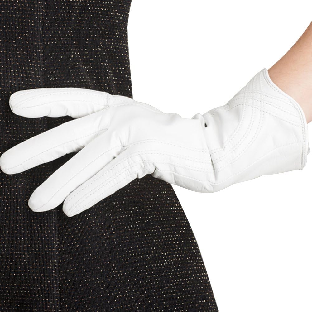 Nappaglo Women's Leather Gloves Italian Lambskin Touchscreen Winter Warm Cashmere Gloves