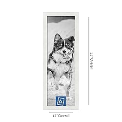 ArtToFrames 10x31 Inch White Picture Frame, This