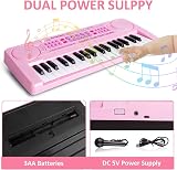 m zimoon Kids Piano Keyboard 37 Keys Pink Educational Toy for 3-8 view 5