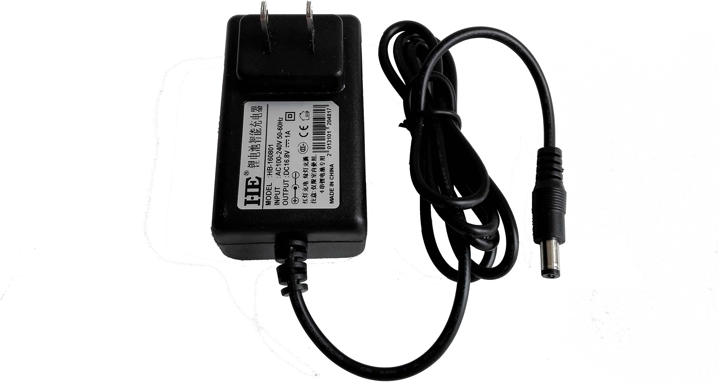 HEBANG 14.4V 14.8V 1A DC 16.8V Three-stages Lithium Battery Charger 14500 14650 17490 18500 18650 26500 Polymer lithium battery Pack Charger DC interface