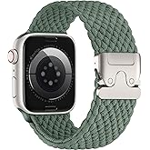 JKD Nylon Sport Solo Loop for Apple Watch Ultra 3/2/1 Band 49mm 46mm 45mm 44mm 42mm 41mm 40mm 38mm Men Women, Parachute Buckle Stretchy Braided Strap for iWatch Bands Series SE 11 10 9 8 7 6 5 4 3 2 1