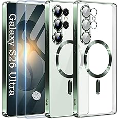 Deekeewe Official Titanium Case for Samsung Galaxy S26 Ultra with 2 Screen Protector,[Compatible with MagSafe][Full Camera Co