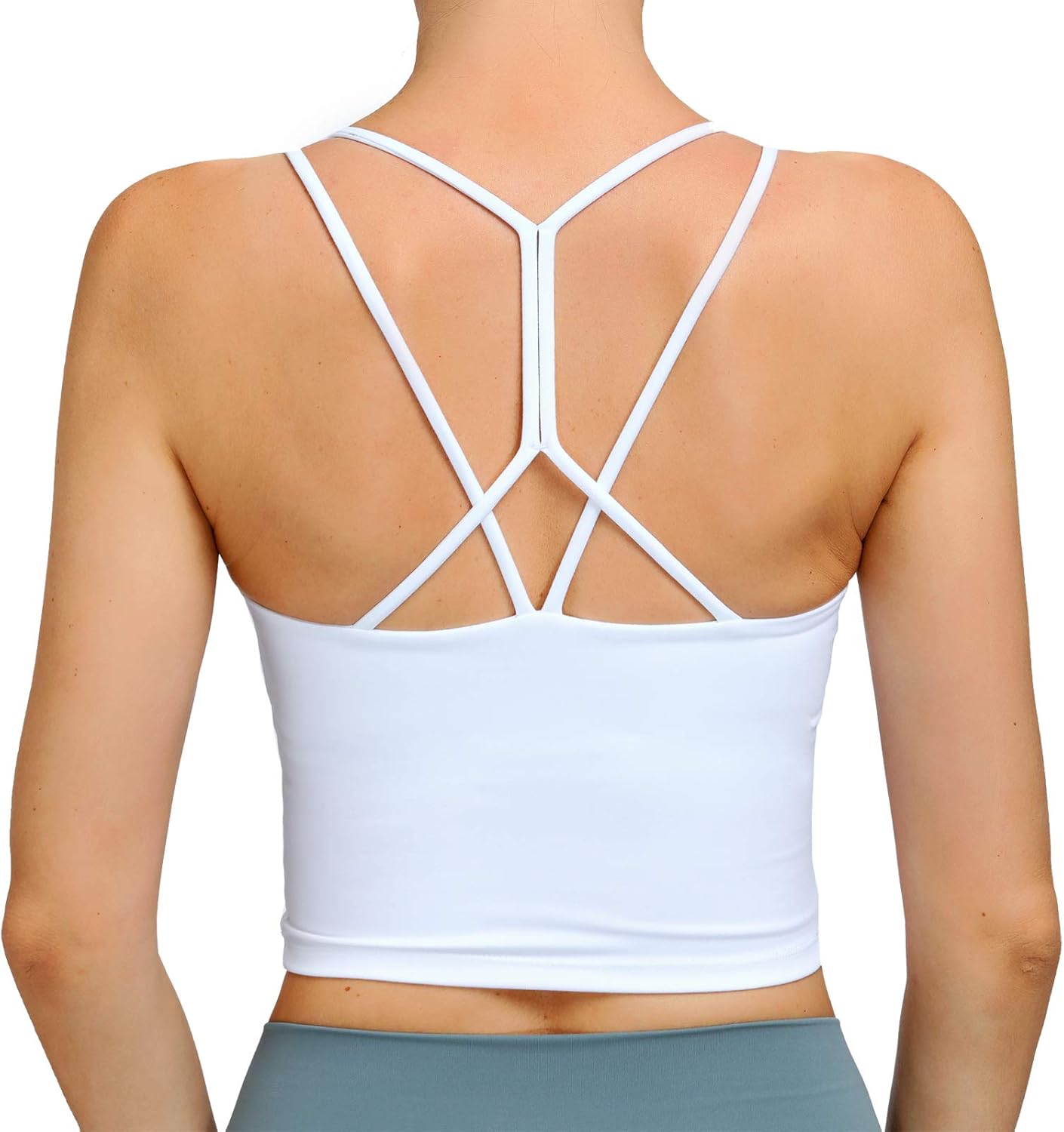 Rataves DamenSportBHs mit Riemen, gepolstert, für Workout, Yoga