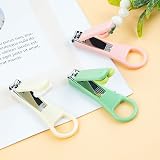 Leikedun 3 Pieces Kids Nail Clippers Set Frog Egg Peach Cartoon Safe view 5