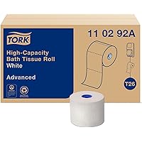 Tork High-Capacity Toilet Paper Roll White T26, Advanced, 2-Ply, 36 x 1000 sheets, 110292A