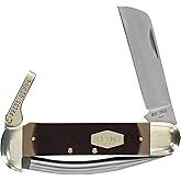 Old Timer 735OT Mariner 6.9in Leverlock Folding Sailor’s Pocket Knife with High Carbon Stainless Steel Marlin’s Spike, Sheepsfoot Blade, and Large Lanyard Loop for EDC, Seamen, Sailing, and Outdoors